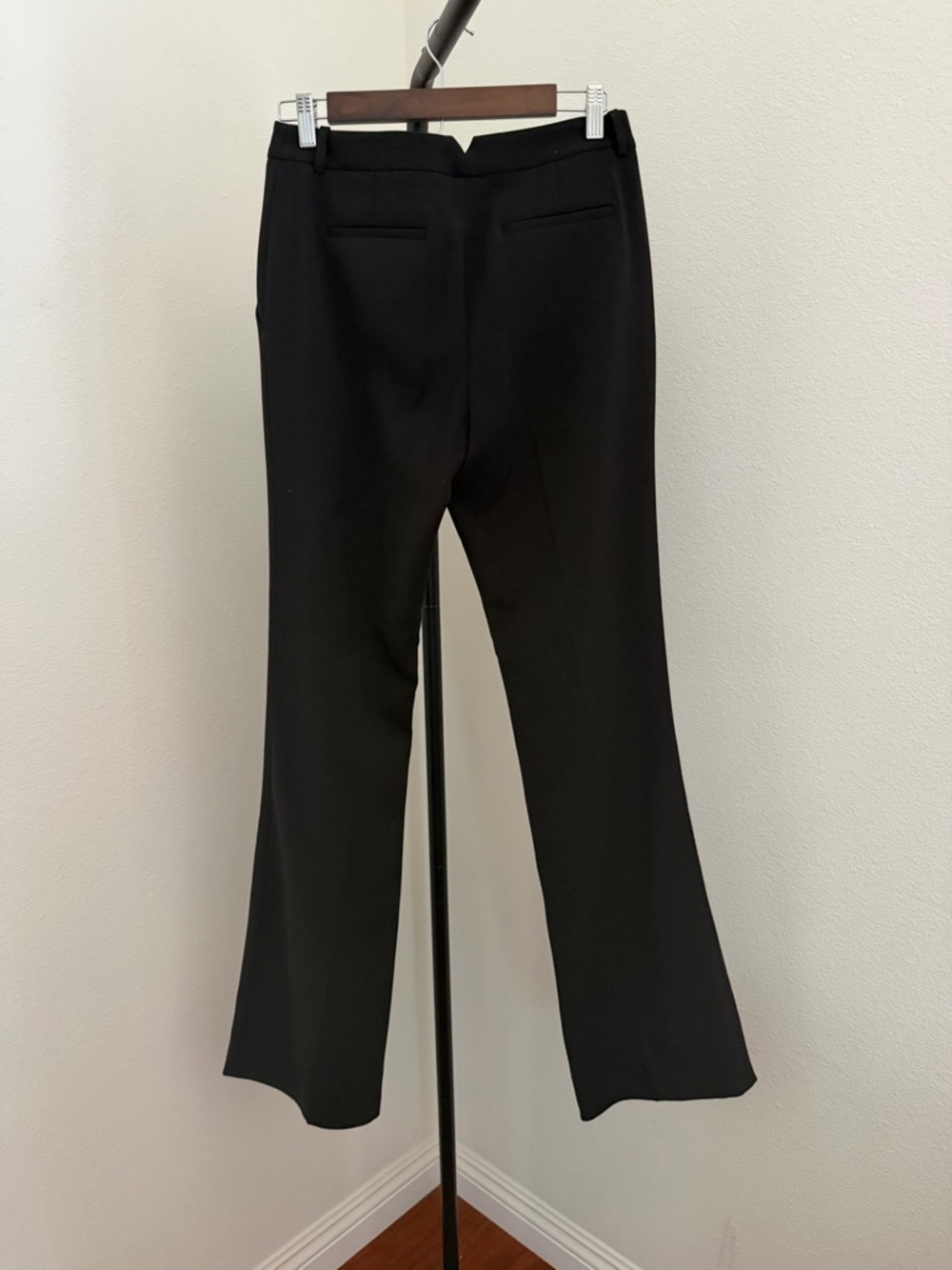 BCBGMaxAzria Classic Black Straight-Leg Simon Trousers - Picture 3 of 6